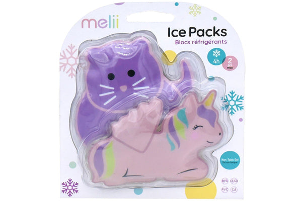 Melii: Gel Ice - Unicorn + Cat (2 Pack)