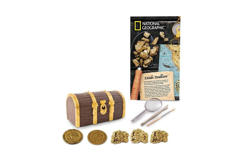 National Geographic Gold Doubloon Dig Kit Kids Children Activity Fun Play Toy 8+