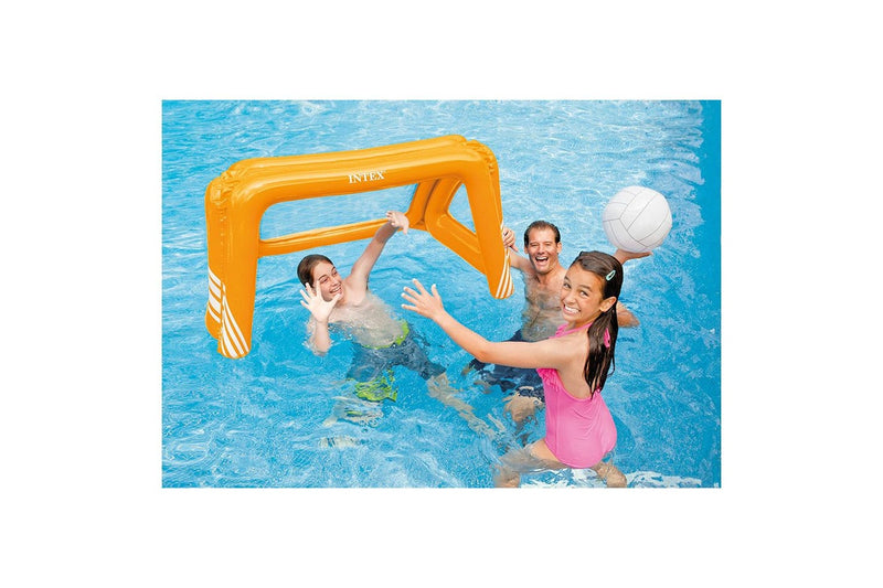 Intex Inflatable Soccer Fun Goals Game Kids Children 6y+ Water Pool Orange Toy