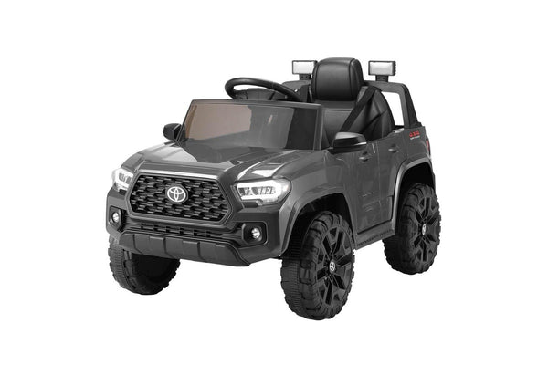 Kids Electric Ride On Car Toyota Tacoma Off Road Jeep Toy Cars Remote 12V Grey