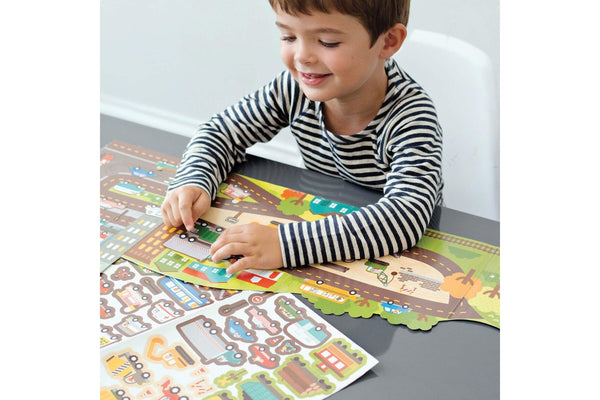 Petit Collage: Sticker Activity Set - Roads & Rails