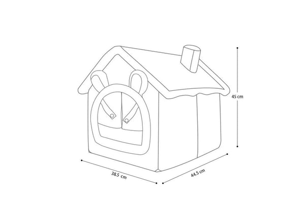 Washable Sleep House & Pet Bed - Rabbit