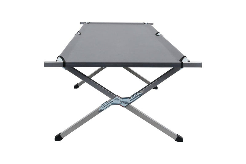 Camping Bed 210x80x48 cm XXL Grey vidaXL