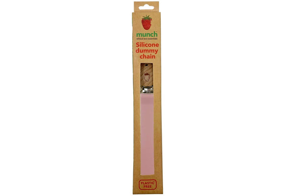 Munch: Silicone Dummy Chain - Pink