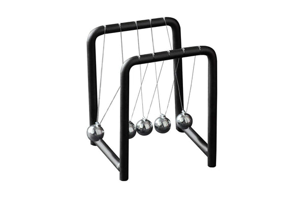 2x Geek Culture Newton's Cradle Balls Science Toy Home Office Desk Accessory 9cm