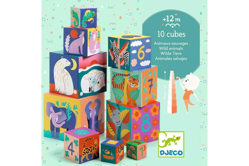 Djeco: Wild Animal Blocks