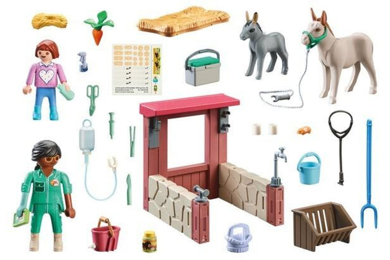 Playmobil: Veterinary Mission with Donkeys (71471)