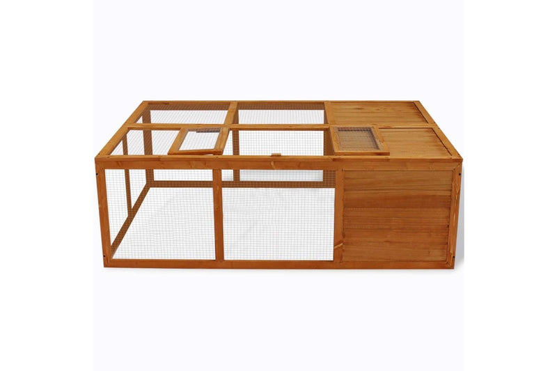 Outdoor Foldable Wooden Animal Cage vidaXL