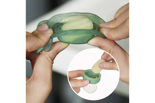 Haakaa: Fresh Food Feeder with Mini Nibble Tray - Pea Green