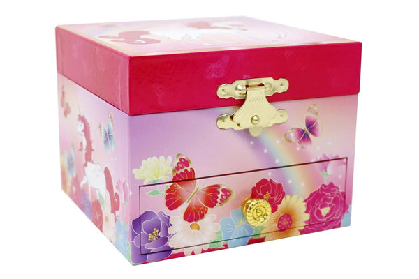 Pink Poppy: Unicorn Butterfly - Musical Jewellery Box (Small)