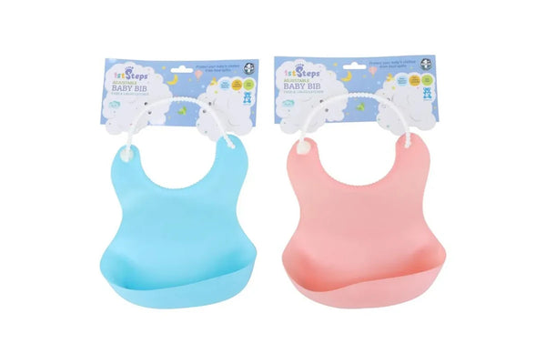 Costcom Baby Kid Smock Toddler Waterproof Soft Silicone Feeding Bib Apron Pouch BPA Free