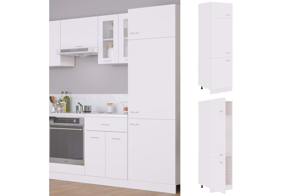 Refrigerator Cabinet White 60x57x207 cm Engineered Wood vidaXL