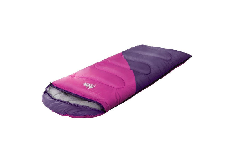 Weisshorn Sleeping Bag Kids Single 172cm Thermal Camping Hiking Pink