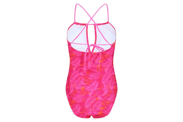 Regatta Womens/Ladies Halliday One Piece Swimsuit (Pink Fushion) (10 UK)