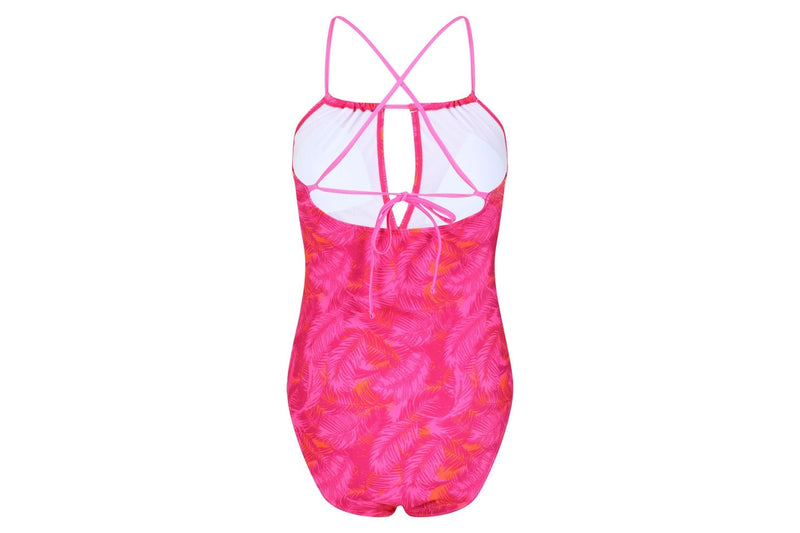 Regatta Womens/Ladies Halliday One Piece Swimsuit (Pink Fushion) (10 UK)