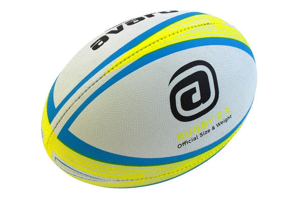 Avaro Club / Match Rugby Union Ball - Green / Blue - Size 3