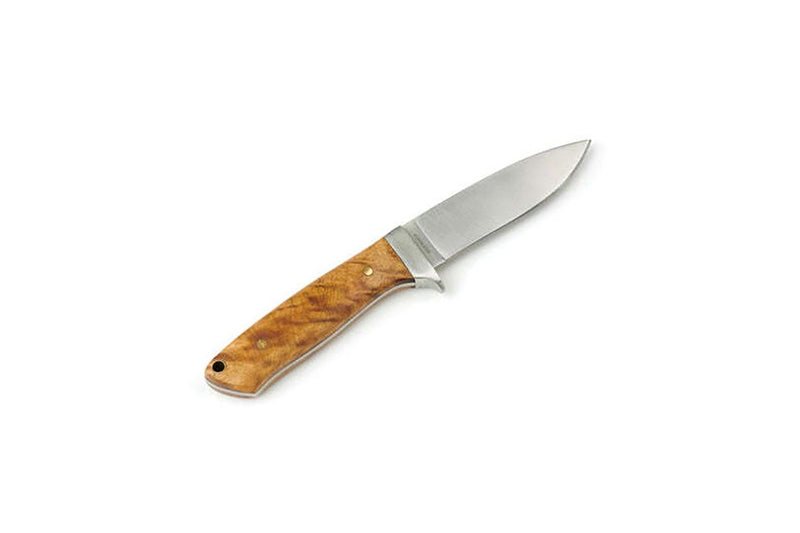 Whitby Knives Walnut Handle Survival Camping SS Knife w Sheath - 3.5'' Blade