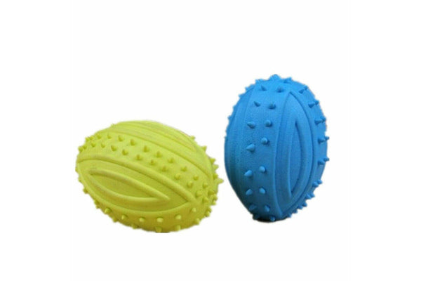 Costcom Puppy Toys Dog Toy Rubber Ball Tooth Teething Chew Training Balls Gum Bite Clean