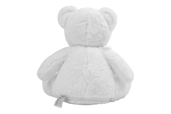 Mumbles Bear Plush Toy (White) (One Size)