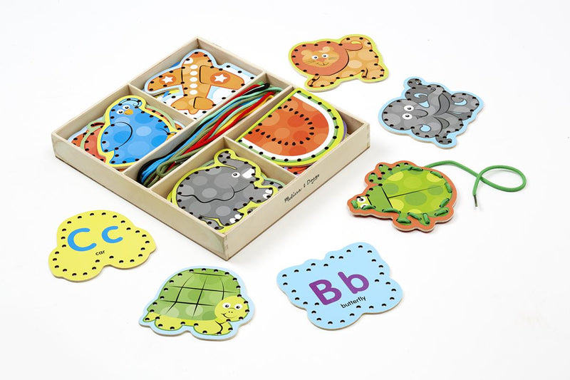 Melissa & Doug - Alphabet Lacing Cards