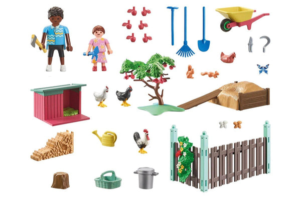 Playmobil: Little Chicken Farm in Tiny House Garden (71510)