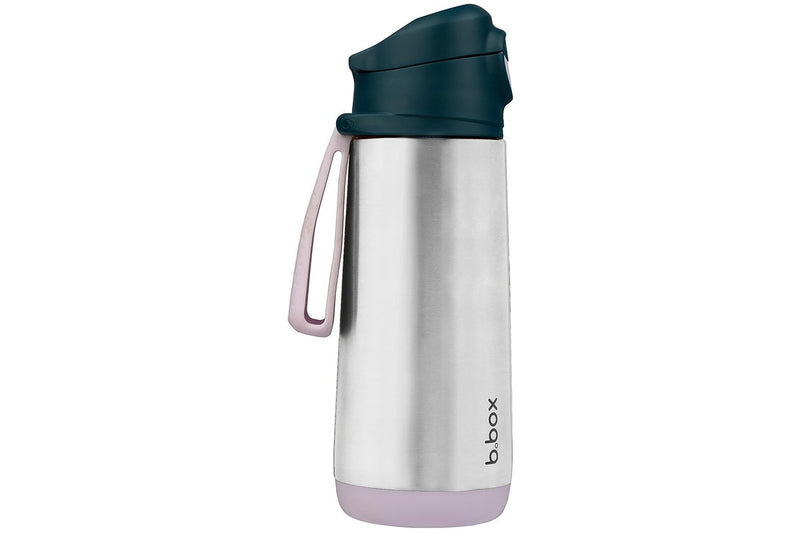 b.box: Insulated Sport Spout Bottle - Indigo Rose (500ml)