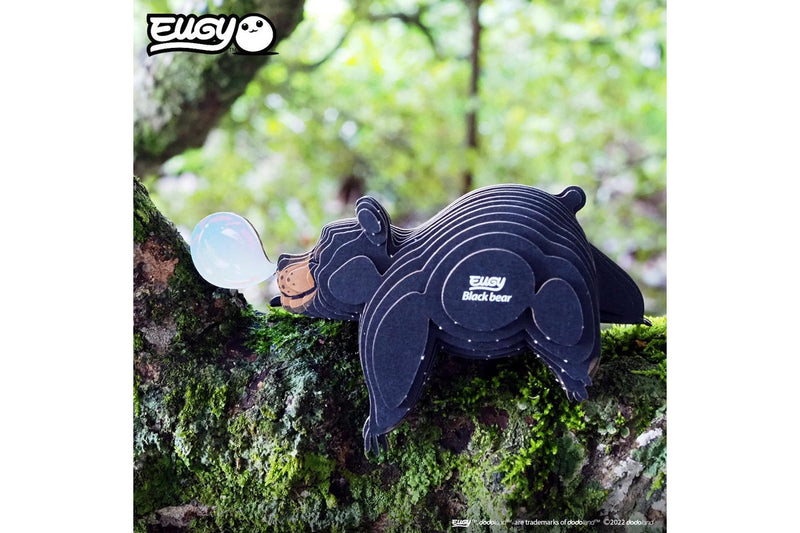 Eugy: Black Bear - 3D Cardboard Model