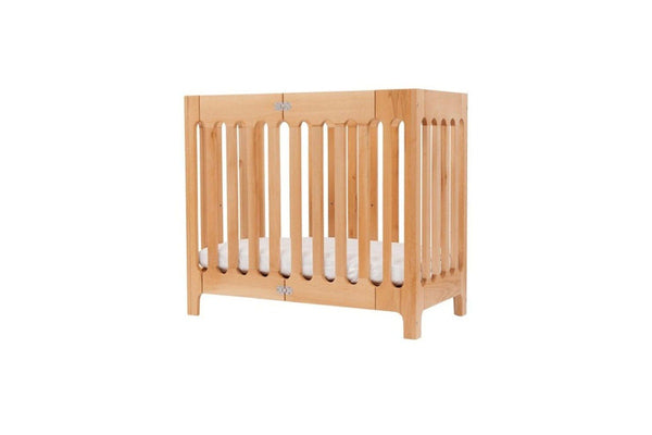 Bloom Alma Baby Newborn Infant Mini Urban Wood Foldable Crib Small Natural