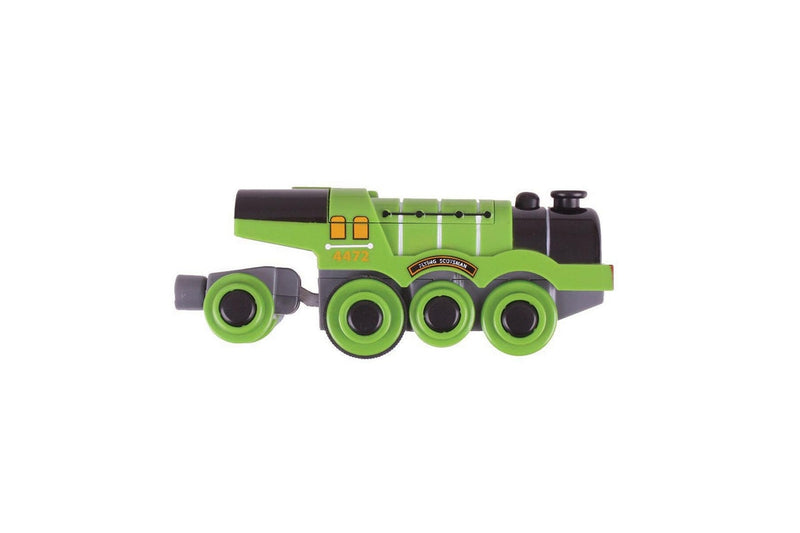 Bigjigs Rail Flying Scotsman Battery Engine Train Toy w Magnetic Couplings 3y+