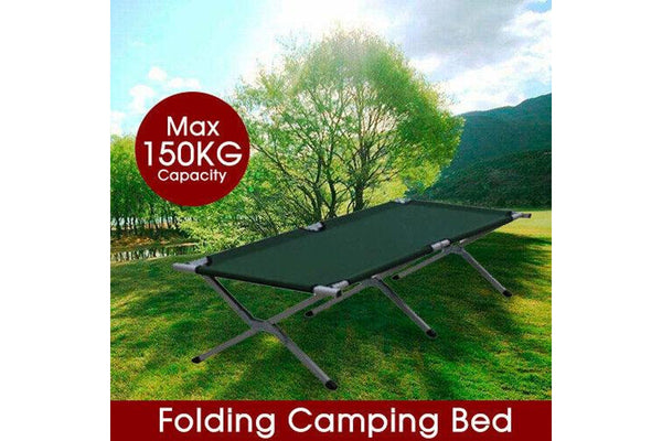 Costcom Folding Camping Bed Stretcher Light Weight Camp Portable w/ Carry Bag