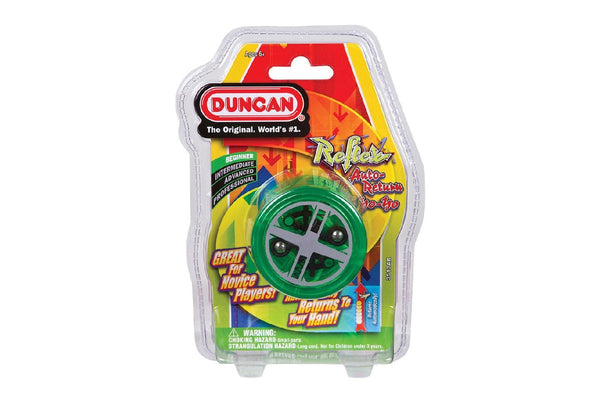 2x Duncan Yo Yo Beginner Reflex Auto Return Kids Classic Round Toy 6y+ Assorted