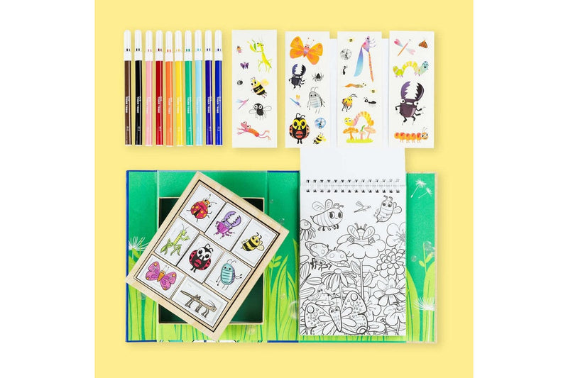 Tiger Tribe: Colouring Set - Backyard Bugs