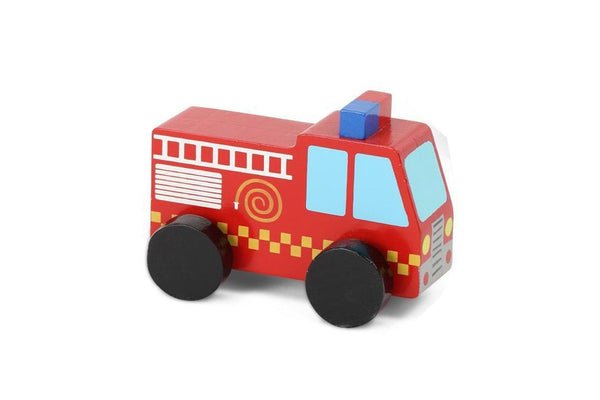 3x Majigg 10cm Emergency Services Kids Children Fun Play Wooden Toy Assort 18m+