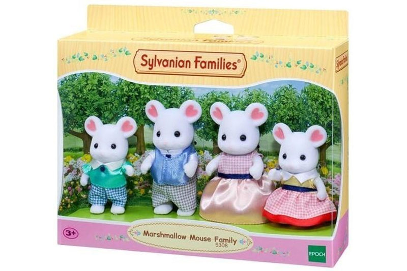 Sylvanian Families: Marshmallow Mouse Family