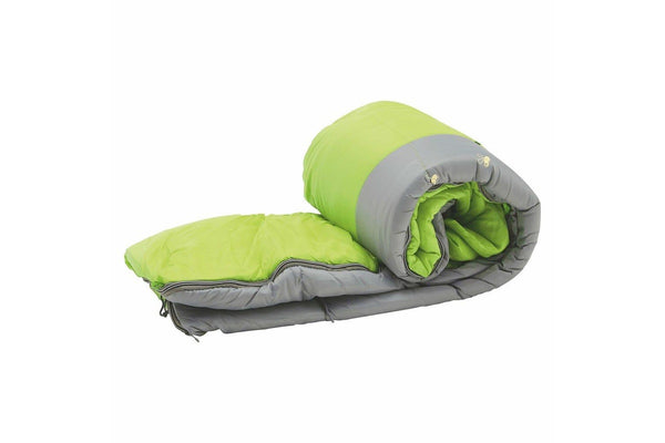 Coleman Sleeping Bag Kids Fyrefly Illumibug Gren 7C Rate Outdoor Hiking Camping