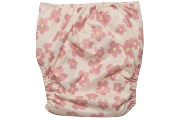 Nestling: SIMPLE Complete Nappy - Pink Ditsy (One Size)