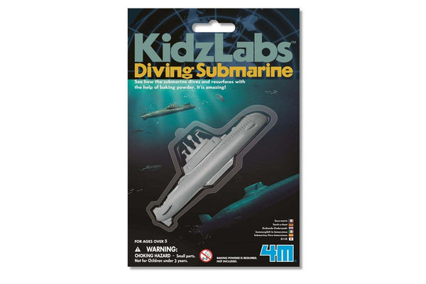 2x 4M KidzLabs Diving Submarine Powered by Baking Soda Kids Learning Fun Toy 5y+