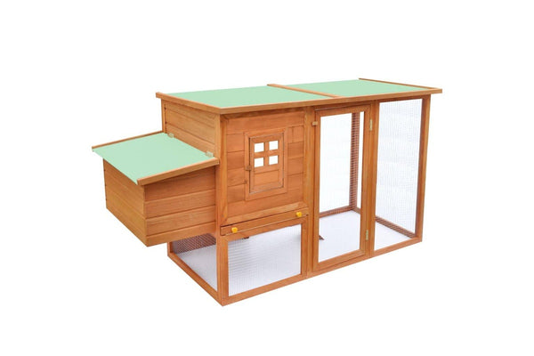 Outdoor Chicken Cage Hen House with 1 Egg Cage Wood vidaXL