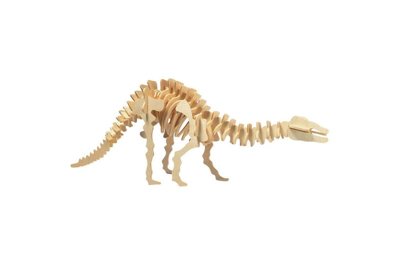 3x Heebie Jeebies Wood Apatosaurus Kit Dinosaur Kids Building Toy 36cm Small 6y+