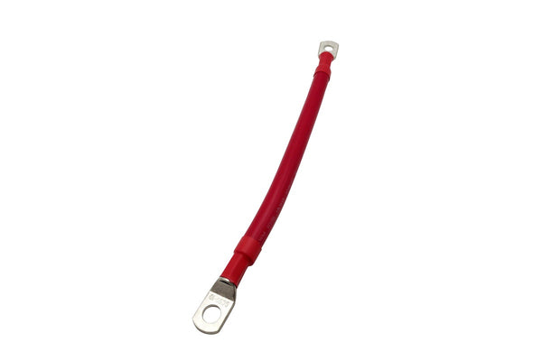 0.2m 1AWG Connector Cable Red with M8 Lug and M10 Lug Superior Corrosion Resistance Inverter Car RV Marine