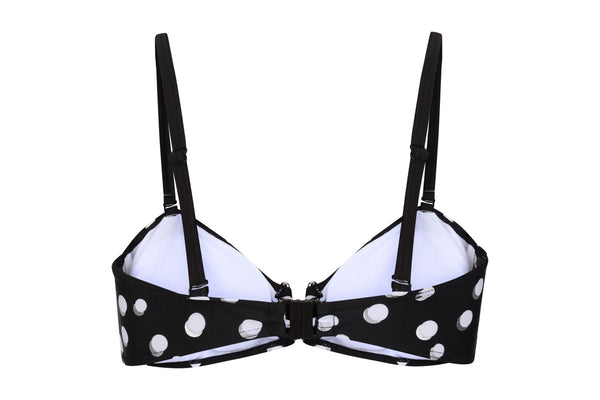 Regatta Womens/Ladies Aceana III Polka Dot Bikini Top (Black/White) (12 UK)