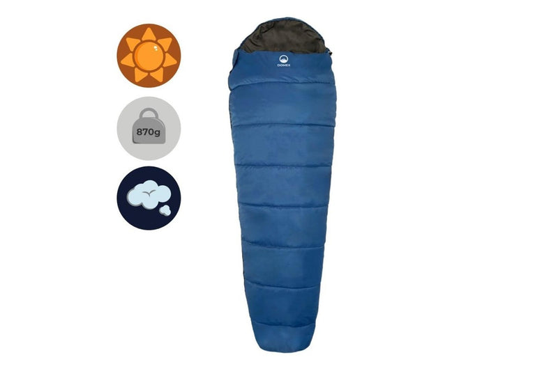 Domex Nimbus 100 Synthetic Filling +5C Compact Sleeping Bag w Drawstring Blue