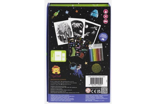 Tiger Tribe: Colouring Set - Dinos In Space