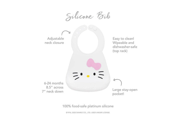 Bumkins: Silicone Bib - Sanrio Hello Kitty