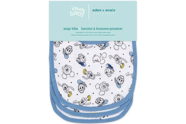 Aden + Anais: Disney Classic Snap Bib Set - Mickey Stargazer (3 Pack)