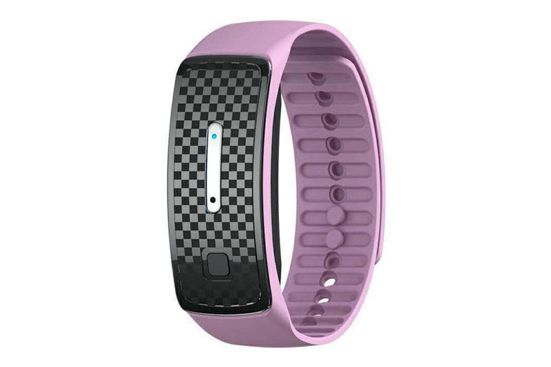 Ultrasonic Anti-Mosquito Repellent Bracelet Rechargeable Electronic Mosquito Wrist Band-Pink