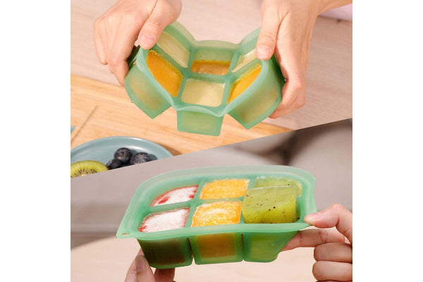 Haakaa: Easy-Freeze Tray - Pea Green (6 Compartments)