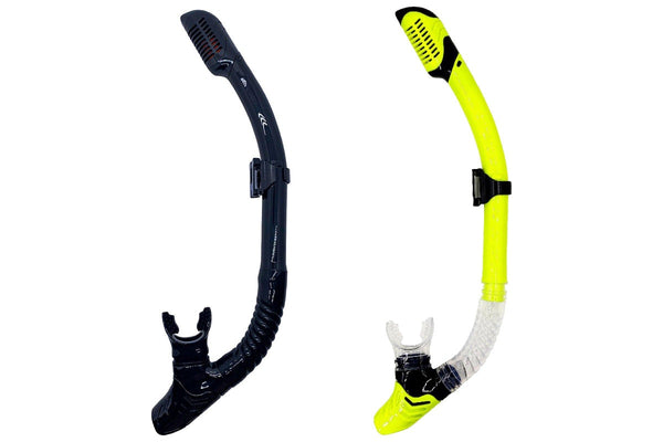 DEDEPU Scuba Diving Snorkel Swimming Underwater Breathing Air Tube Gear Snorkeling Silicone Full Dry Mouthpiece Hose