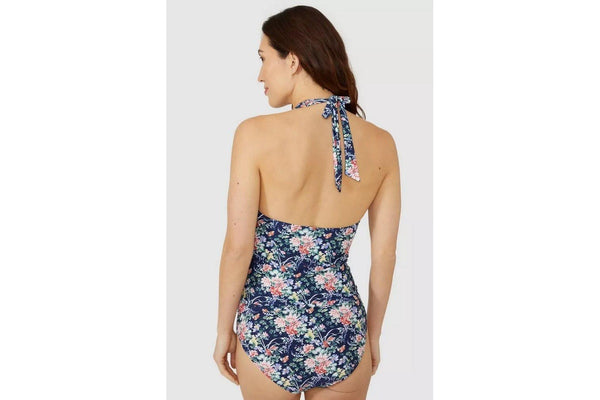 Debenhams Womens/Ladies Floral Tankini Top (Navy) (8 UK)