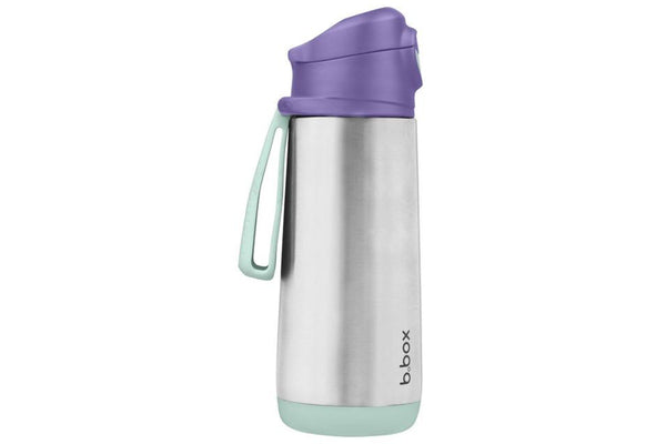 b.box: Insulated Sport Spout Bottle - Lilac Pop (500ml)